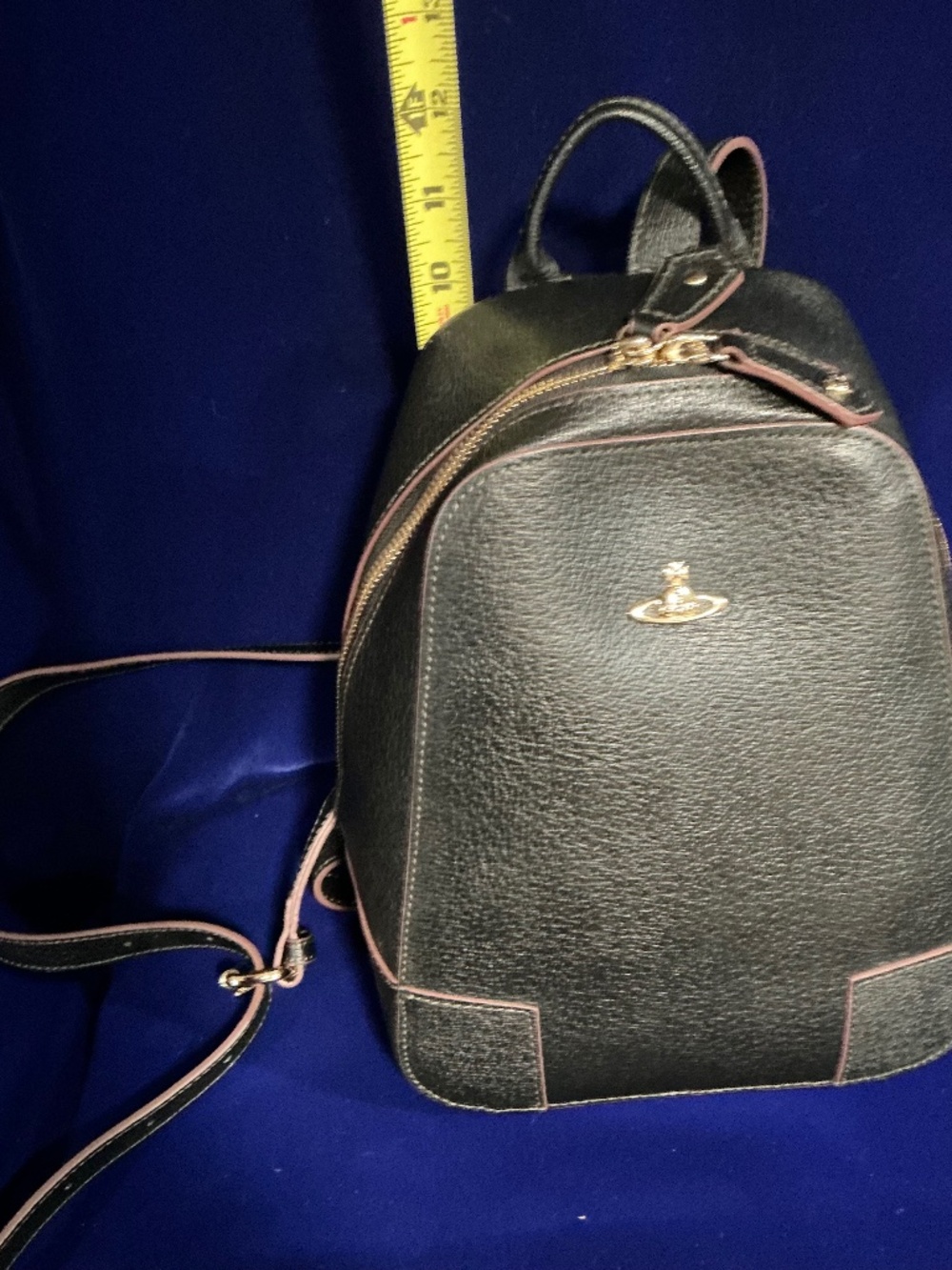 Vivienne Westwood mini black leather backpack - Picture 7 of 8